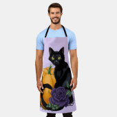 Little Black Cat エプロン (着用した状態)