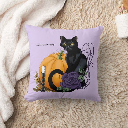 Little Black Cat クッション (ブランケット)