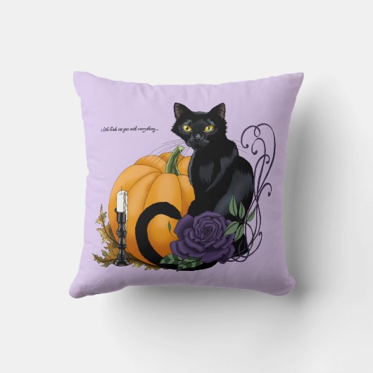 Little Black Cat クッション (裏面)