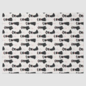 Little Black Dress Fashion Line Art Pattern 薄葉紙 (正面)