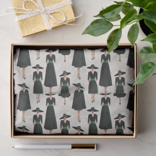 Little Black Dress Society Custom Emerald Accent P 薄葉紙 (ギフト)