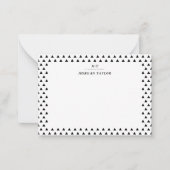 Little Black Trianglesノートカパーソナライズされたード ノートカード (正面)