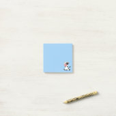 Little Black & White Cow 3" x 3" Post-it®ノート ポストイット (デスク上)