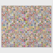 Little Blocks - Quilt Blocks Wrapping Paper ラッピングペーパー (フラット)