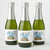 Little Blue Dragon スパークリングワインラベル (ボトル)