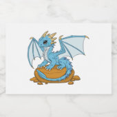 Little Blue Dragon スパークリングワインラベル (シングルラベル)