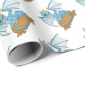 Little Blue Dragon ラッピングペーパー (ロールコーナー)