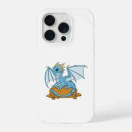 Little Blue Dragon iPhone 15 Proケース