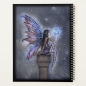 Little Blue Moon Fairy Fantasy Art Illustration プランナー手帳 (裏面)