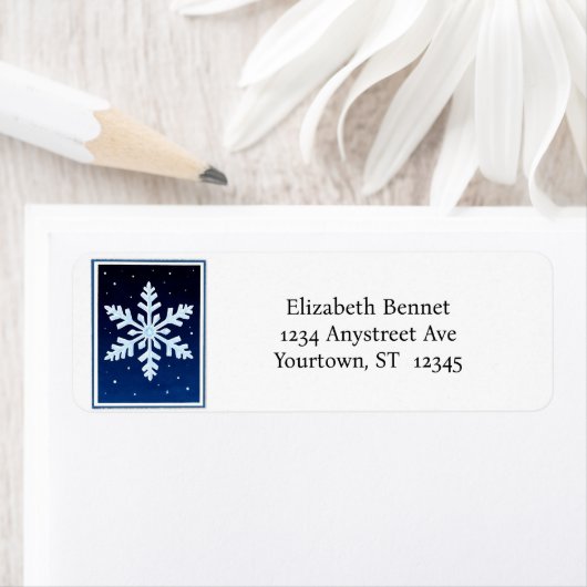 Little Blue Snowflake ラベル (インサイチュ)