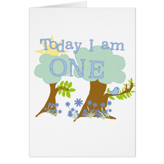 Little Bluebird 1st誕生日Tシャツとギフト (正面)