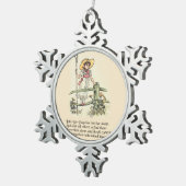 Little Bo-Peep:ケイトクラシックグリーンアウェイ子供部屋 スノーフレークピューターオーナメント (右)