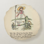 Little Bo-Peep:ケイトクラシックグリーンアウェイ子供部屋 ラウンドクッション (裏面)