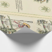 Little Bo-Peep:ケイトクラシックグリーンアウェイ子供部屋 ラッピングペーパー (角)