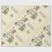 Little Bo-Peep:ケイトクラシックグリーンアウェイ子供部屋 ラッピングペーパー (フラット)