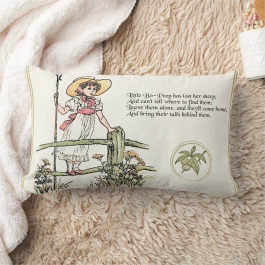 Little Bo-Peep:ケイトクラシックグリーンアウェイ子供部屋 ランバークッション (ブランケット)