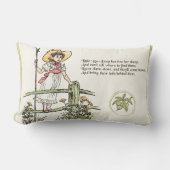 Little Bo-Peep:ケイトクラシックグリーンアウェイ子供部屋 ランバークッション (正面)