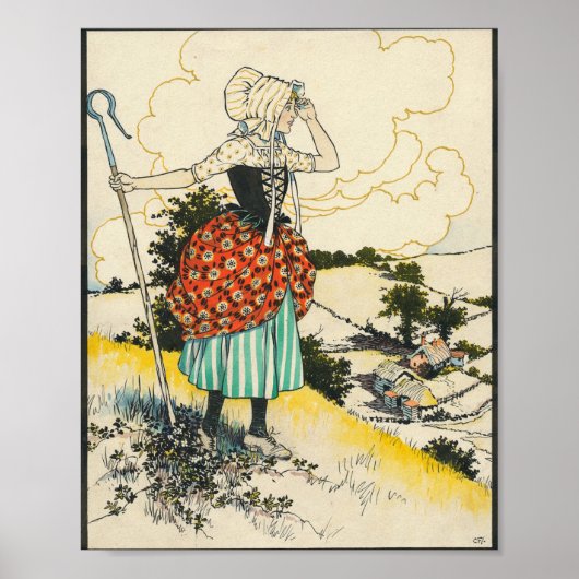 Little Bo Peep by Charles Folkard ポスター (正面)