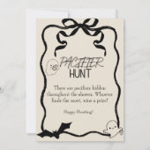 Little booおしゃぶり狩りベビーシャワーゲーム 招待状 (裏面)