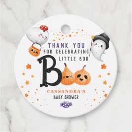 Little Booかわいいハロウィーン赤ちゃんシャワーありがとう フェイバータグ