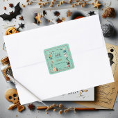 LITTLE BOOが幽霊カボチャ不気味赤ちゃんシャワー スクエアシール