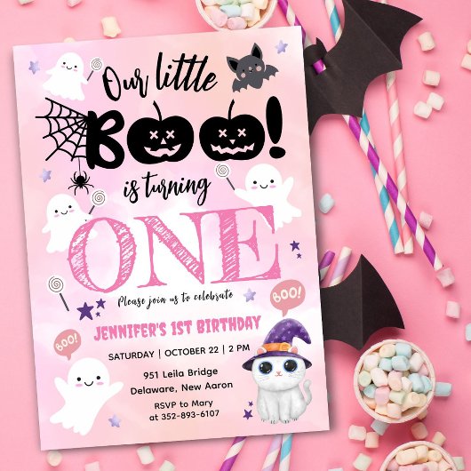 Little Booが1ハロウィーン1歳の誕生日を迎える 招待状