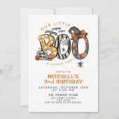 Little Booが2ハロウィーン2回目の誕生日を飾る 招待状 (正面)