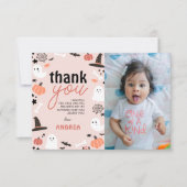 Little BooがBdayで2回目の不気味写真を撮る サンキューカード (正面)