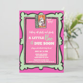 Little Booすべての幽霊を呼び出す赤ちゃんシャワー 招待状 (スタンド正面)