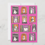 Little Booすべての幽霊を呼び出す赤ちゃんシャワー 招待状 (裏面)