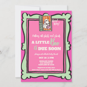 Little Booすべての幽霊を呼び出す赤ちゃんシャワー 招待状