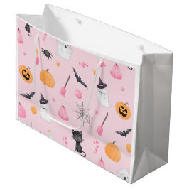 Little Booはほとんどピンクのハロウィーンだ ラージペーパーバッグ
