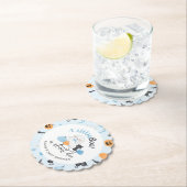 Little Booはほとんどブルーベビーシャワー ペーパーコースター (インサイチュ)