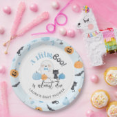 Little Booはほとんどブルーベビーシャワー ペーパープレート (パーティー)