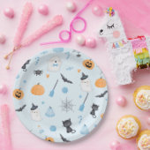 Little Booはほとんどブルーベビーシャワー ペーパープレート (パーティー)