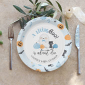 Little Booはほとんどブルーベビーシャワー ペーパープレート