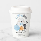 Little Booはほとんどブルーベビーシャワー 紙コップ (裏面)