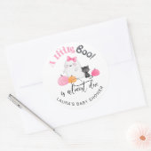 Little Booはほとんど赤ちゃんシャワー ラウンドシール (封筒)