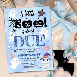 Little BooはほとんどDUE Boy Halloween Baby Shower 招待状