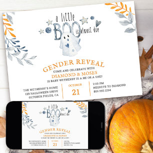 Little Booはもうすぐ誕生日ハロウィン・ジェンダーリビール 招待状