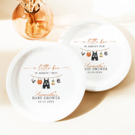 Little Booほとんどハロウィーンの赤ちゃんシャワー ペーパープレート