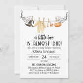 Little Booほとんどハロウィーンの赤ちゃんシャワー 招待状 (正面)