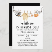 Little Booほとんどハロウィーンの赤ちゃんシャワー 招待状 (正面/裏面)