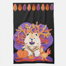 LITTLE BOOクリームチャウ キッチンタオル