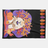 LITTLE BOOクリームチャウ キッチンタオル (横)