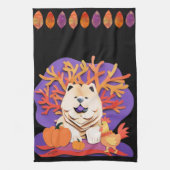 LITTLE BOOクリームチャウ キッチンタオル (縦)