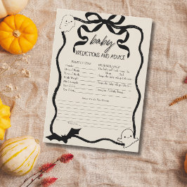 Little Booコケットベビー予測ゲームカード 招待状