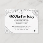 Little BooゴシックHalloween Baby Shower Books エンクロージャーカード (正面)