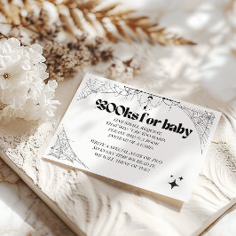 Little BooゴシックHalloween Baby Shower Books エンクロージャーカード
