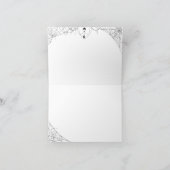 Little Booゴシッミニマルクハロウィーン赤ちゃんシャワー サンキューカード (内部)